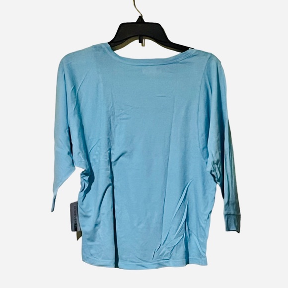 Forever 21 Active Basic Dolman Light Blue Long Sleeve Tee - Picture 2 of 4